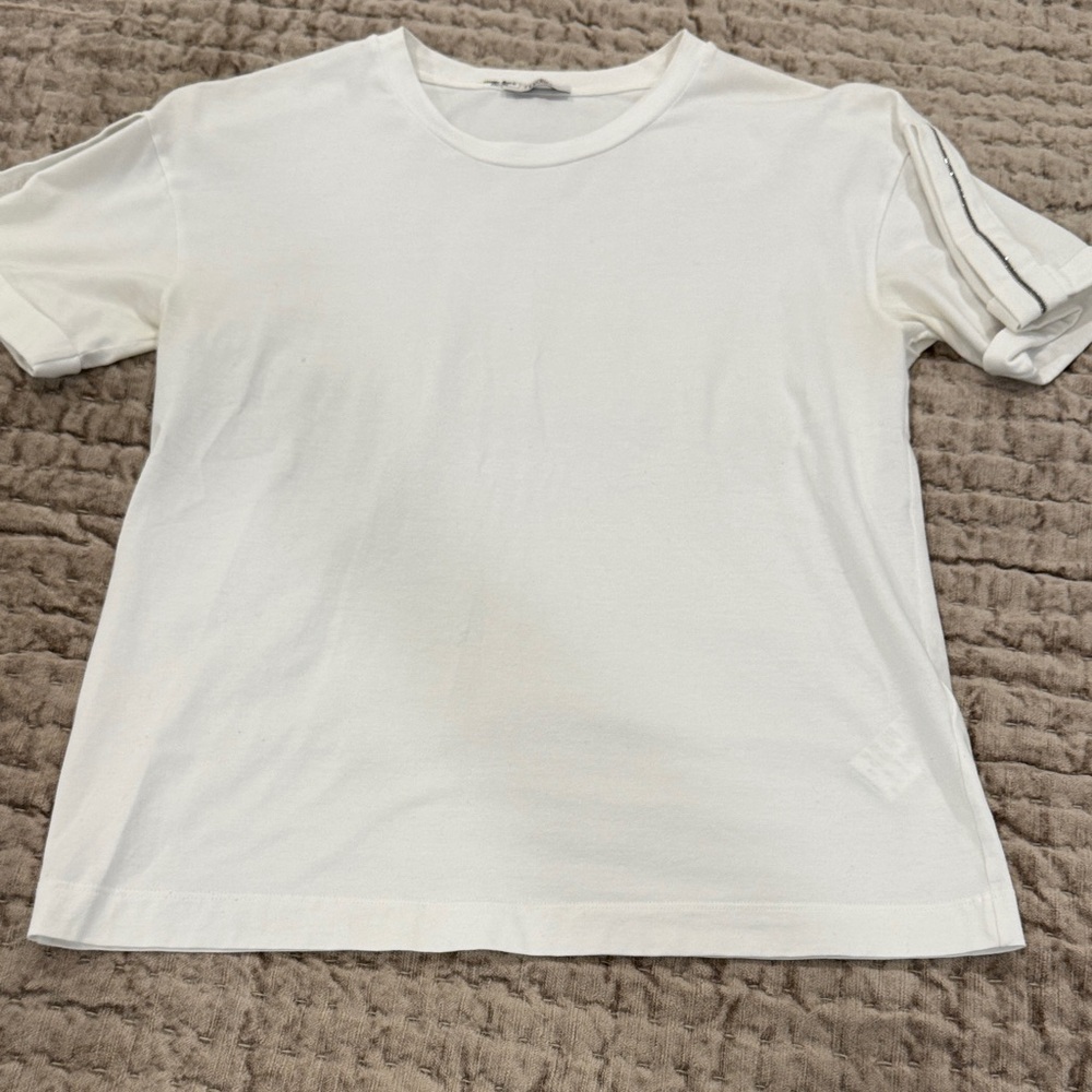 Peserico White Short Sleeve Womens Tee